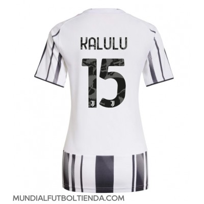 Camiseta Juventus Pierre Kalulu #15 Primera Equipación Replica 2025-26 para mujer mangas cortas Camiseta Juventus Pierre Kalulu #15 Primera Equipación Replica 2025-26 para mujer mangas cortas